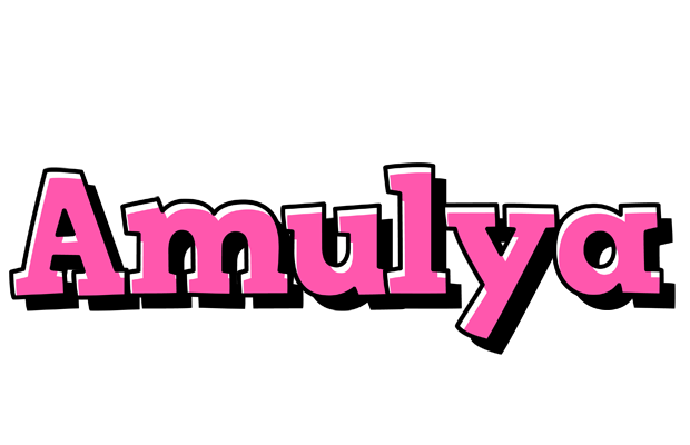 Amulya girlish logo