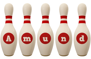 Amund bowling-pin logo