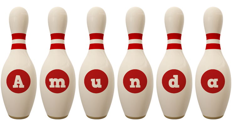 Amunda bowling-pin logo