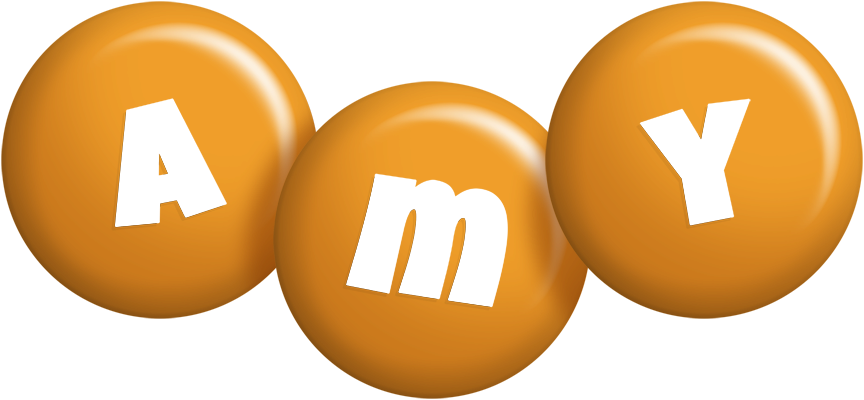 Amy candy-orange logo