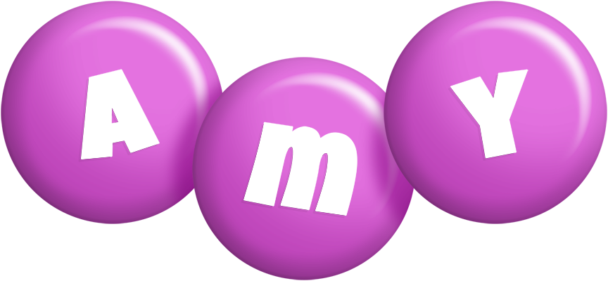 Amy candy-purple logo