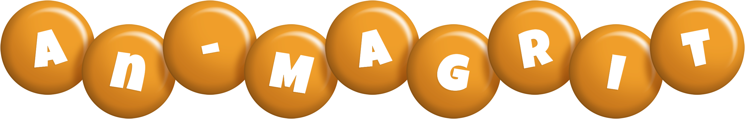 An-Magrit candy-orange logo