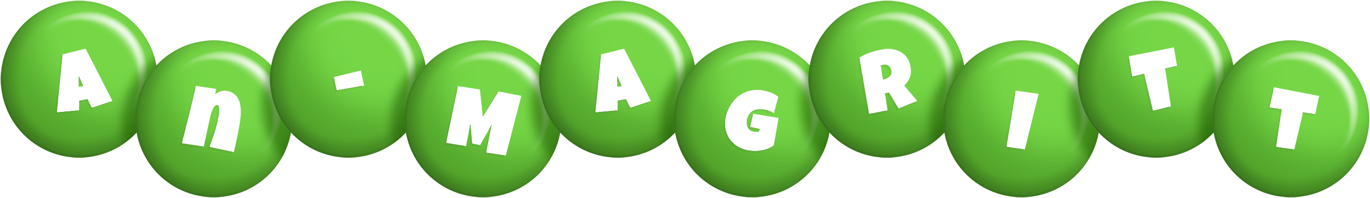 An-Magritt candy-green logo