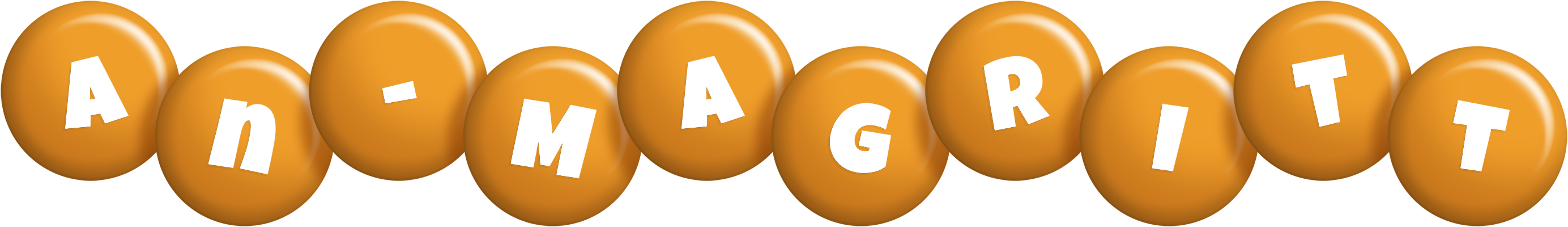 An-Magritt candy-orange logo