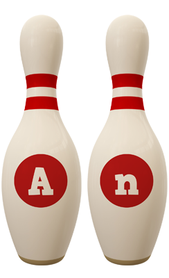 An bowling-pin logo