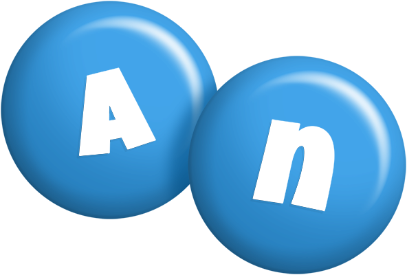 An candy-blue logo