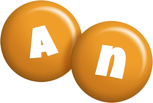 An candy-orange logo