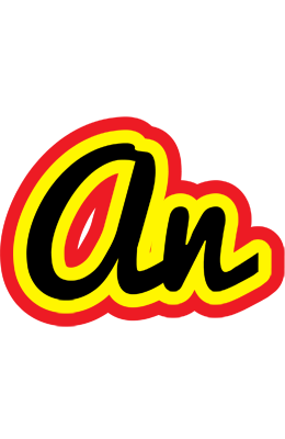 An flaming logo