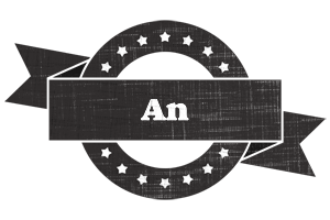 An grunge logo