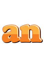 An orange logo