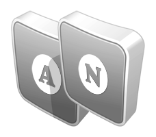 An silver logo