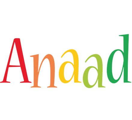 Anaad birthday logo