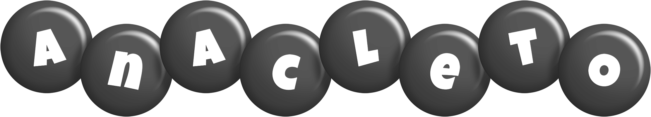 Anacleto candy-black logo