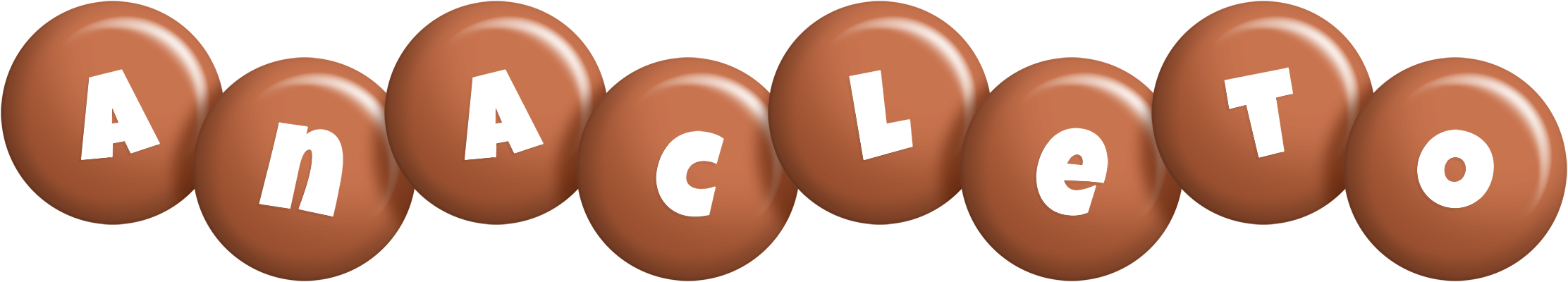 Anacleto candy-brown logo