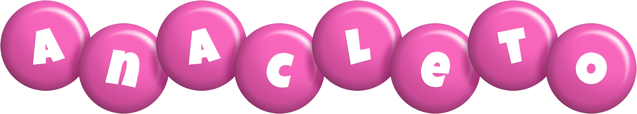 Anacleto candy-pink logo
