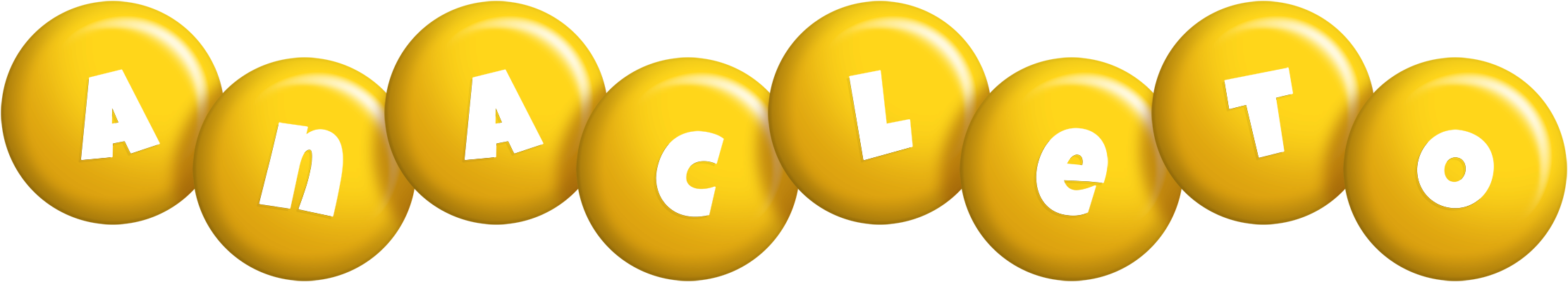 Anacleto candy-yellow logo