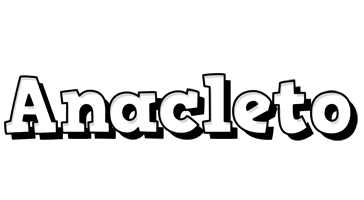 Anacleto snowing logo