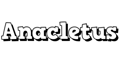 Anacletus snowing logo