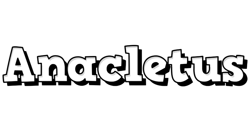 Anacletus snowing logo