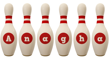 Anagha bowling-pin logo