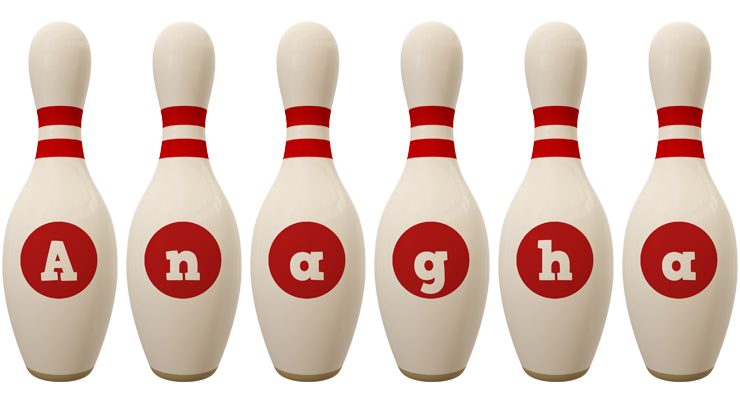 Anagha bowling-pin logo