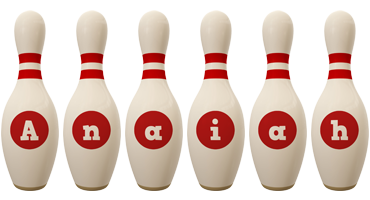 Anaiah bowling-pin logo