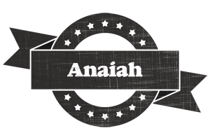 Anaiah grunge logo