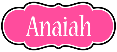 Anaiah invitation logo