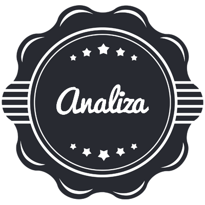 Analiza badge logo