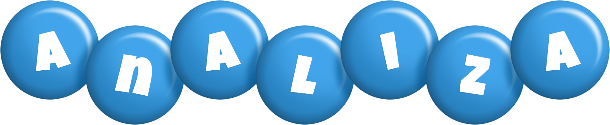 Analiza candy-blue logo