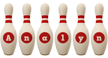 Analyn bowling-pin logo
