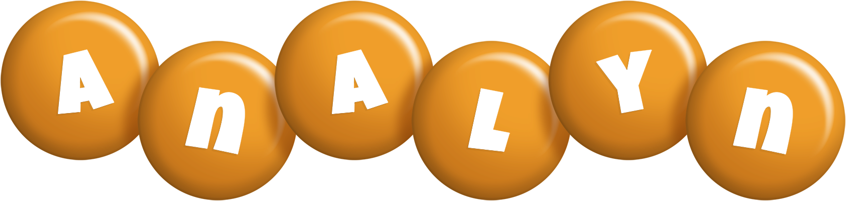 Analyn candy-orange logo