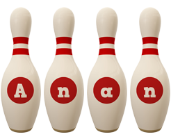 Anan bowling-pin logo