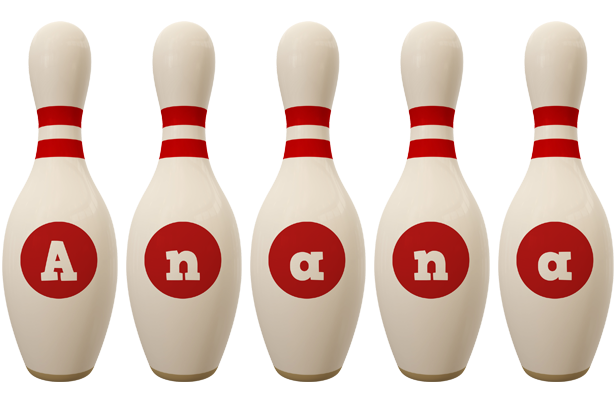 Anana bowling-pin logo