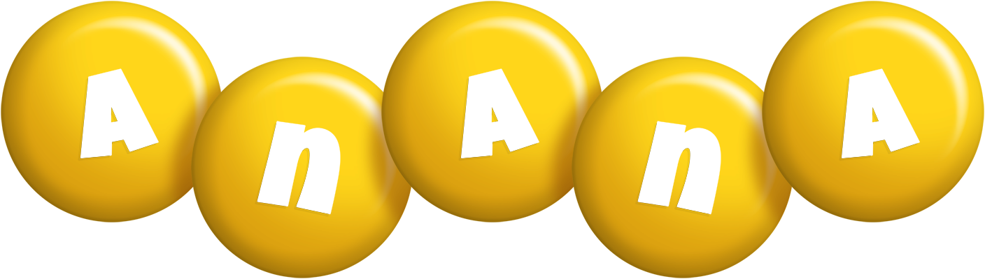 Anana candy-yellow logo