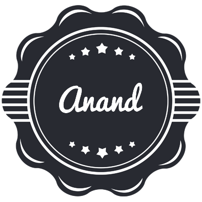 Anand badge logo