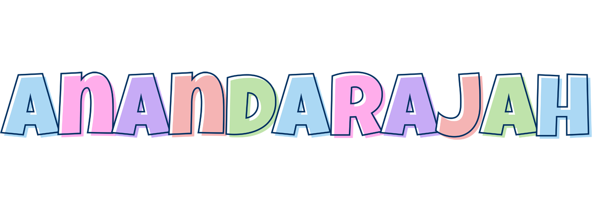 Anandarajah pastel logo