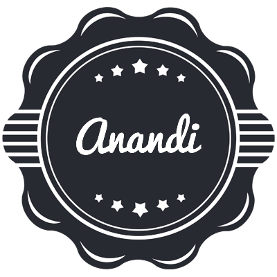 Anandi badge logo