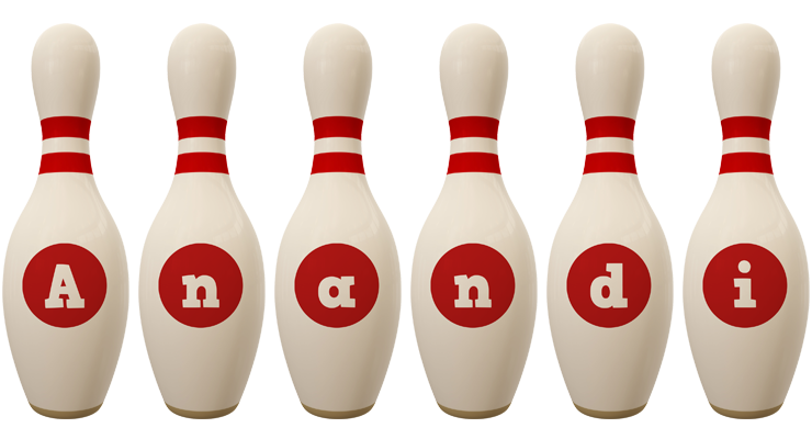 Anandi bowling-pin logo
