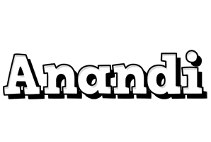 Anandi snowing logo