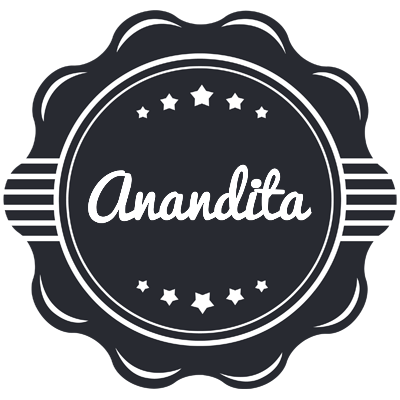 Anandita badge logo