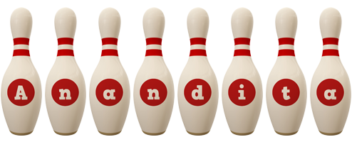 Anandita bowling-pin logo