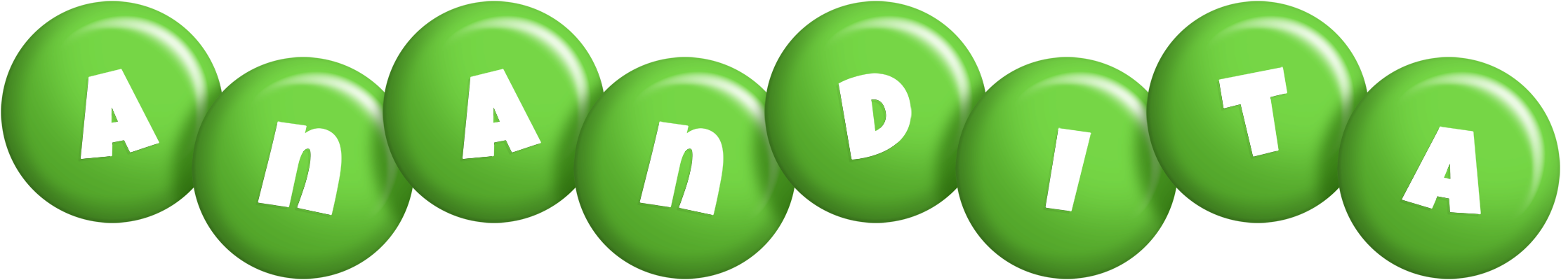 Anandita candy-green logo