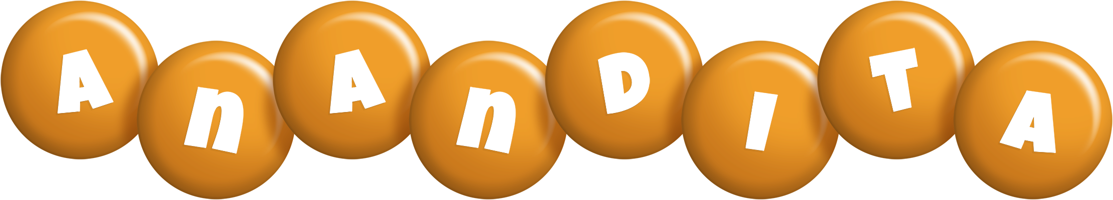 Anandita candy-orange logo
