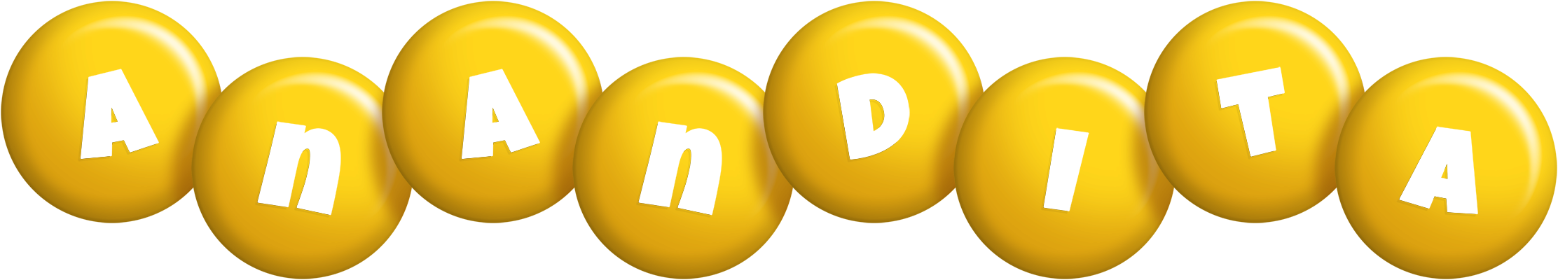 Anandita candy-yellow logo