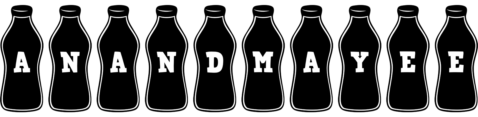 Anandmayee bottle logo
