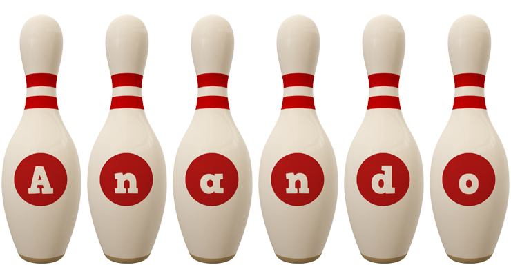 Anando bowling-pin logo