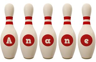 Anane bowling-pin logo