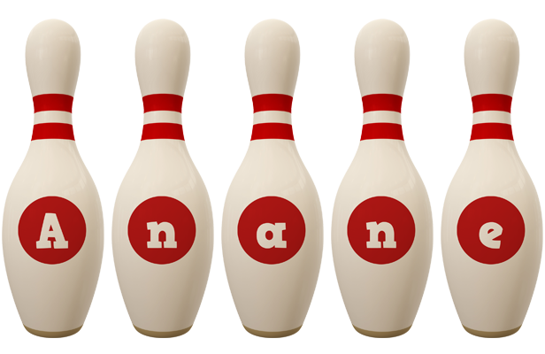 Anane bowling-pin logo