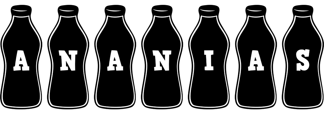 Ananias bottle logo